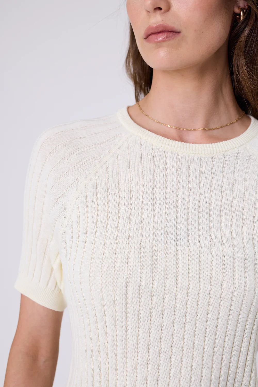 Marlow - Wisp Knit Tee - Butter