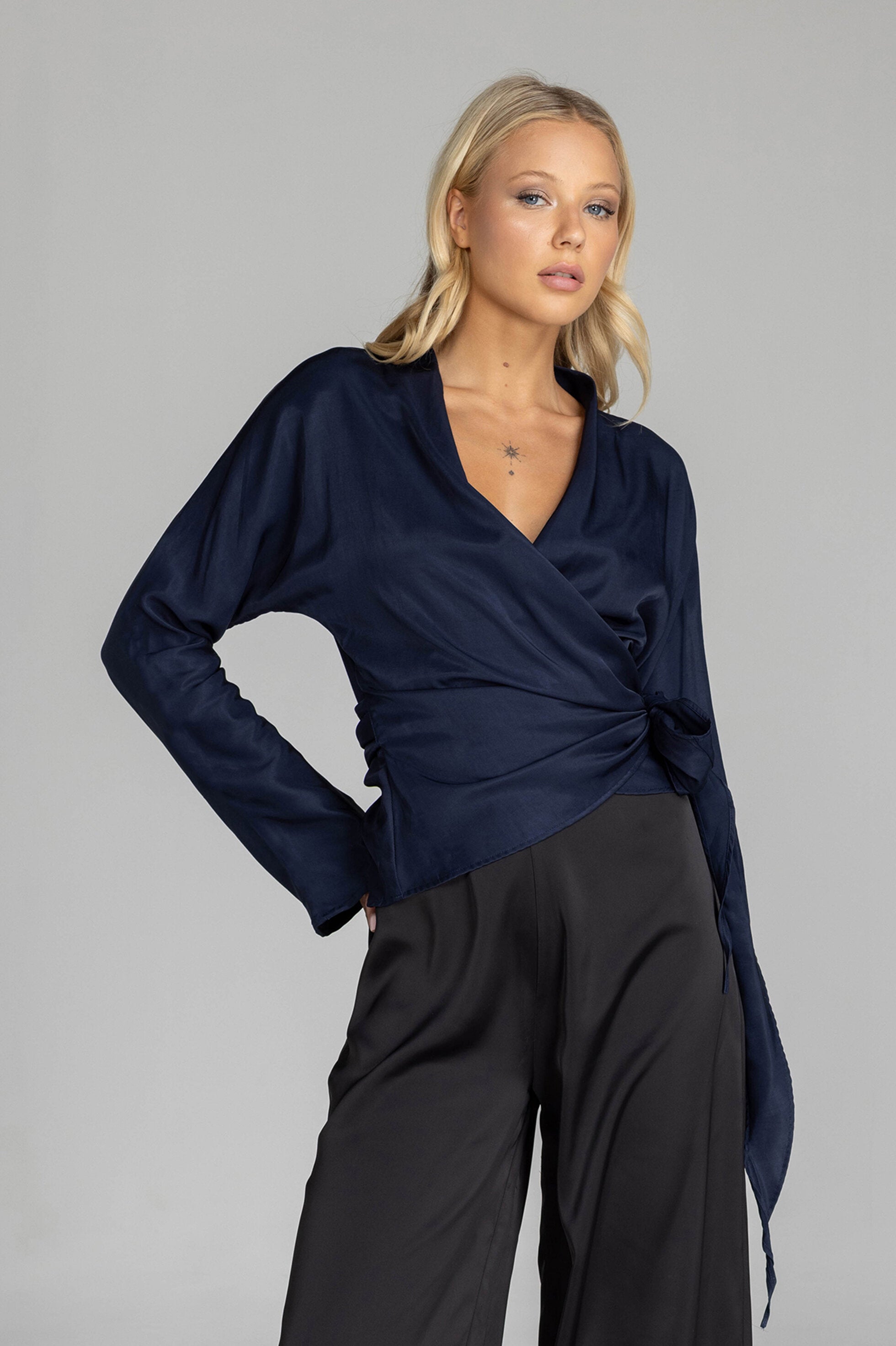 Blak - With My Heart Top - Navy