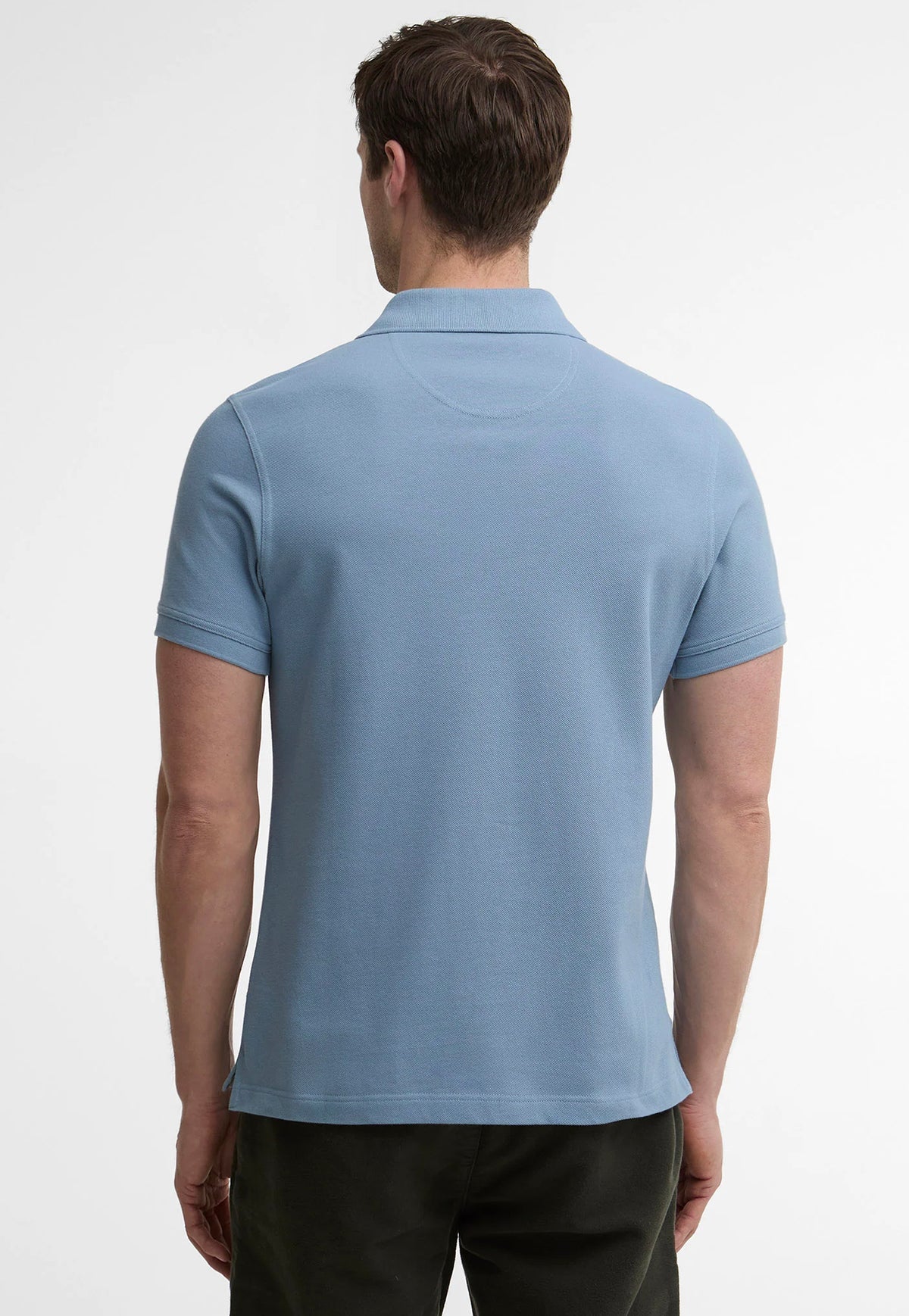 BARBOUR - TARTAN PIQUE TAILORED POLO SHIRT - TARN BLUE