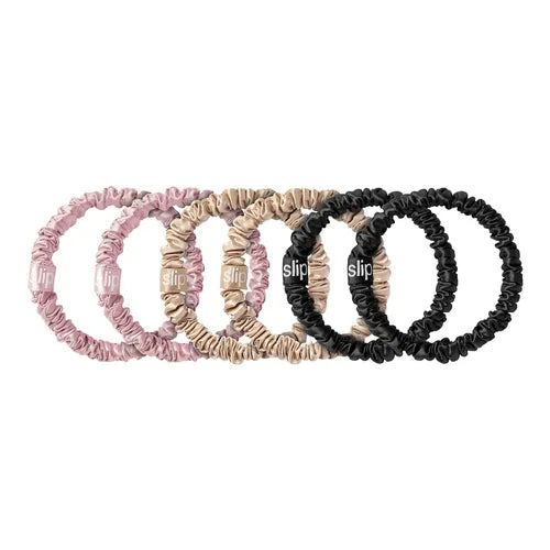 Slip - Pure Silk Skinny Scrunchies - Set of 6