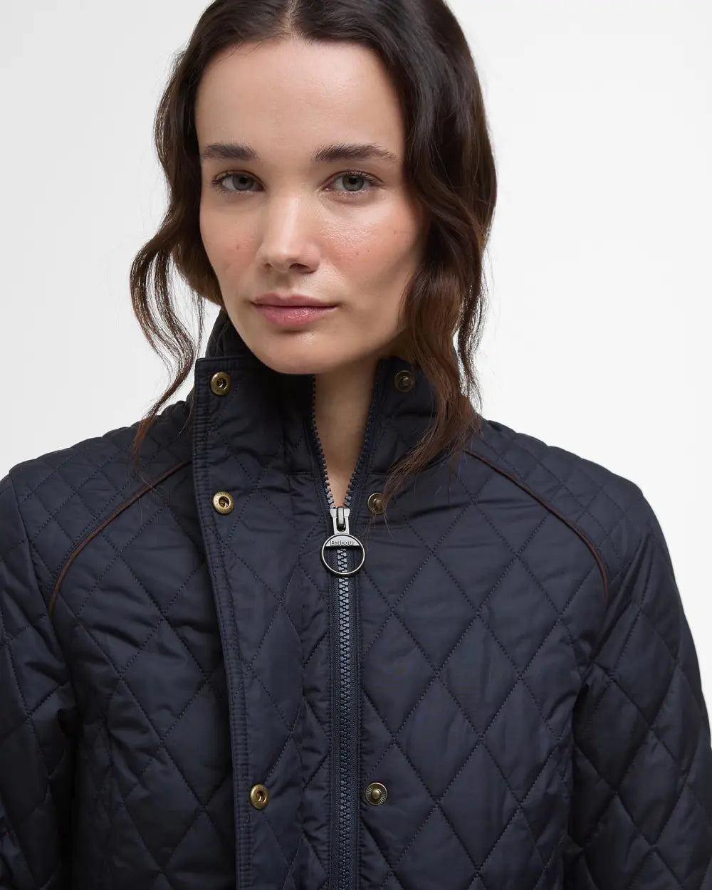 Barbour - Crawford Cavalry Quilted Jacket - Dark Navy/Ancient Tartan