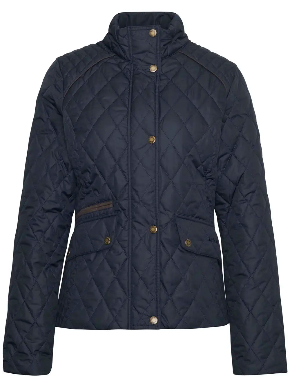 Barbour - Crawford Cavalry Quilted Jacket - Dark Navy/Ancient Tartan