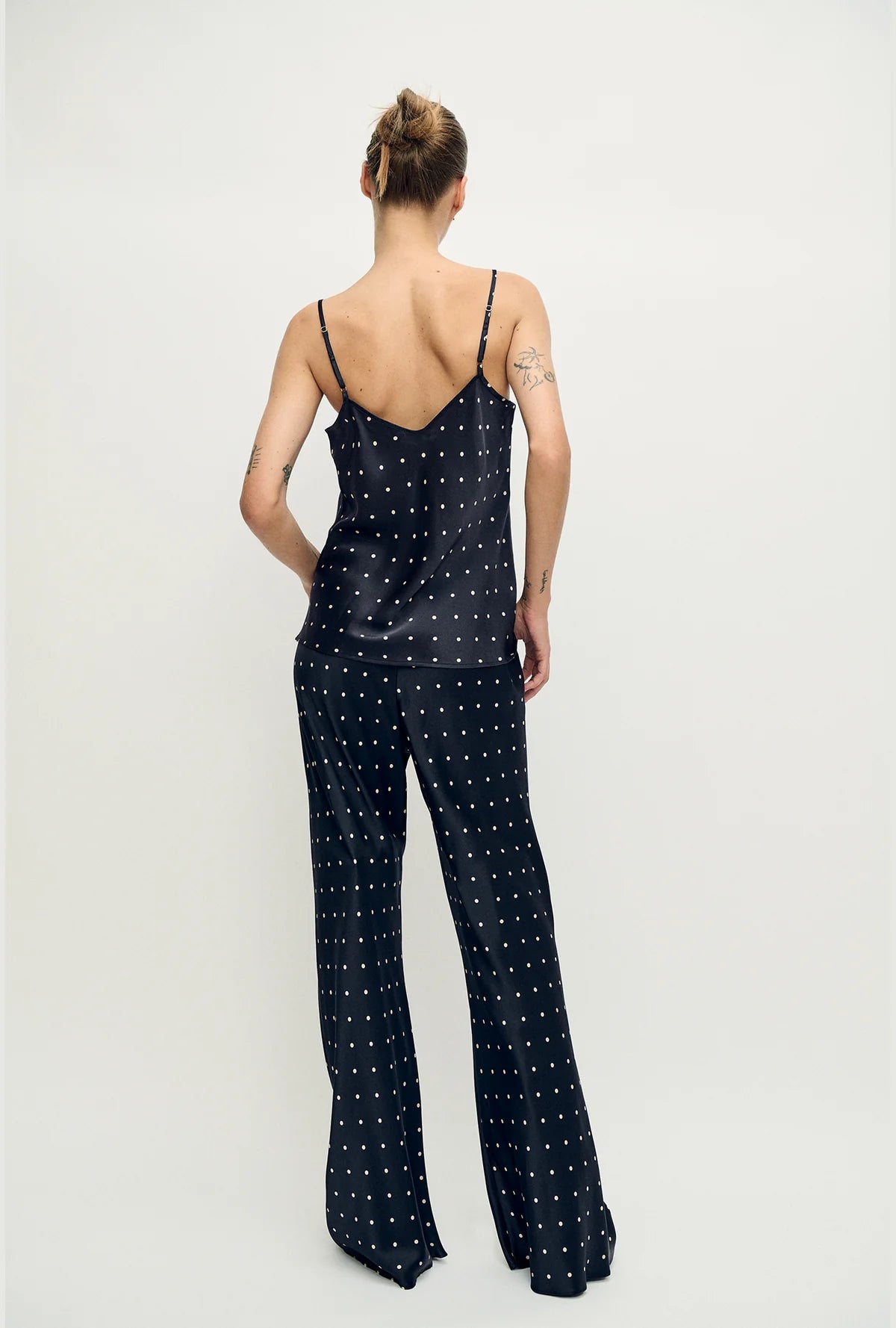Silk Laundry - Bias Cut Cami - Small Polka Dot