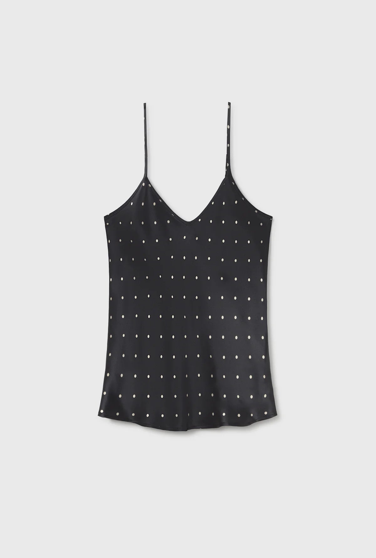 Silk Laundry - Bias Cut Cami - Small Polka Dot