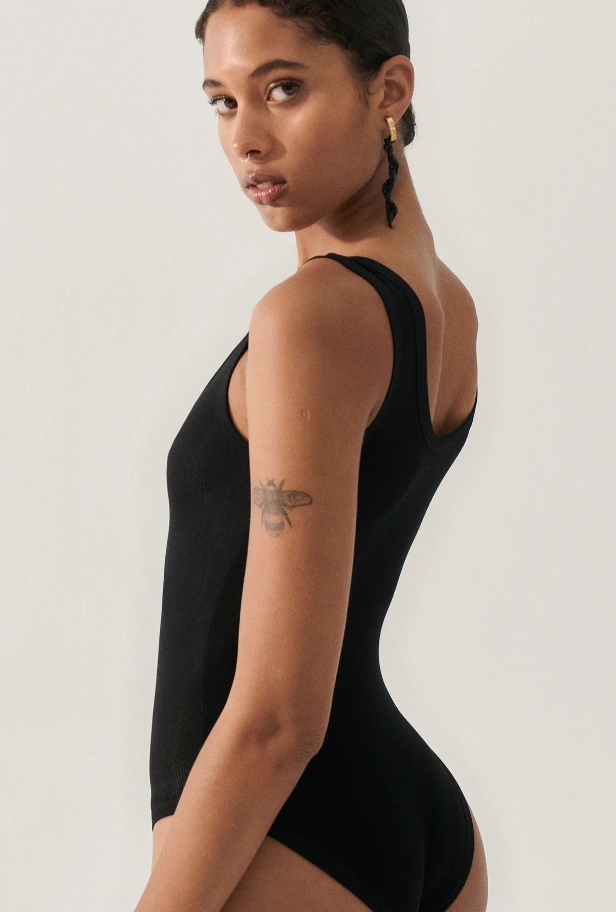 Silk Laundry - Bodysuit Tank - Black