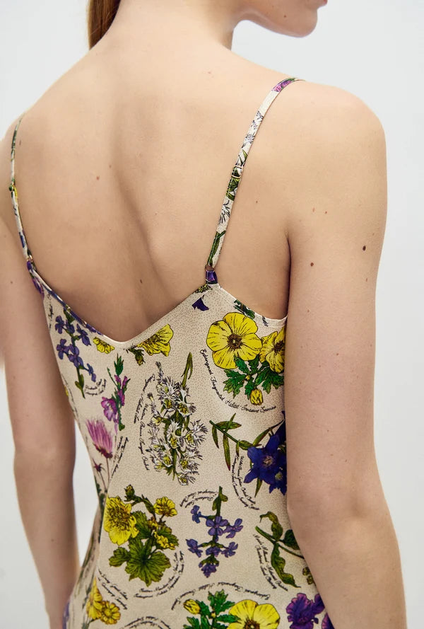 SILK LAUNDRY - BIAS CUT CAMI - ENDANGERED FLOWERS