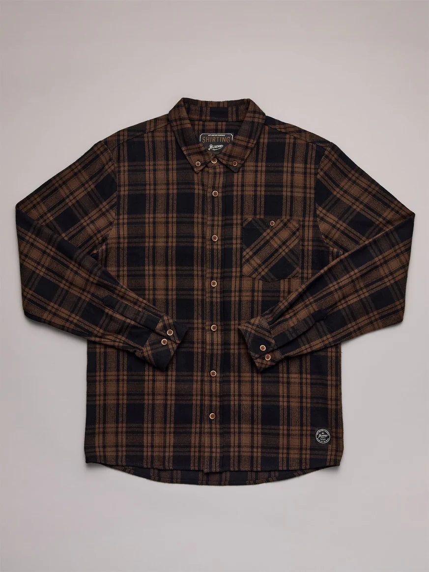 Just Another Fisherman - Boatyard Shirt - Brown Check