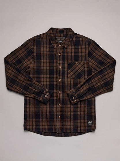 Just Another Fisherman - Boatyard Shirt - Brown Check