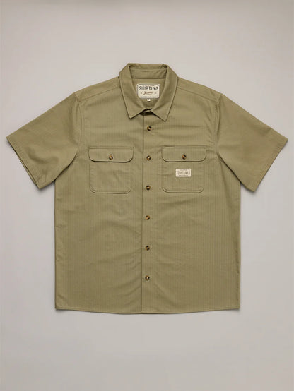 JUST ANOTHER FISHERMAN - LOALTY SHORT SLEEVE SHIRT - LIGHT KHAKI