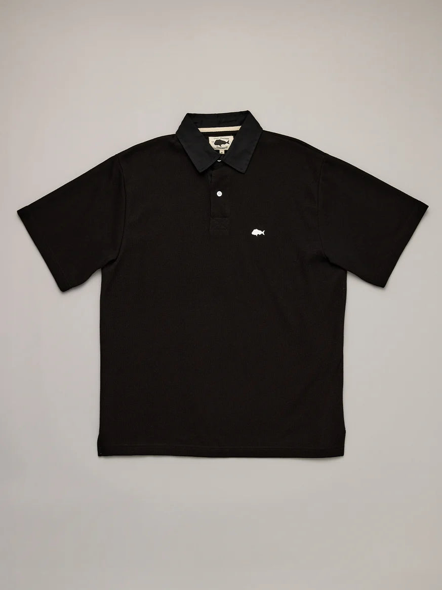 JUST ANOTHER FISHERMAN - PORTSIDE POLO - BLACK