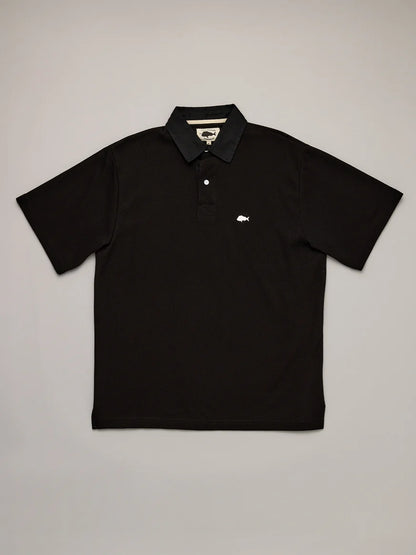 JUST ANOTHER FISHERMAN - PORTSIDE POLO - BLACK