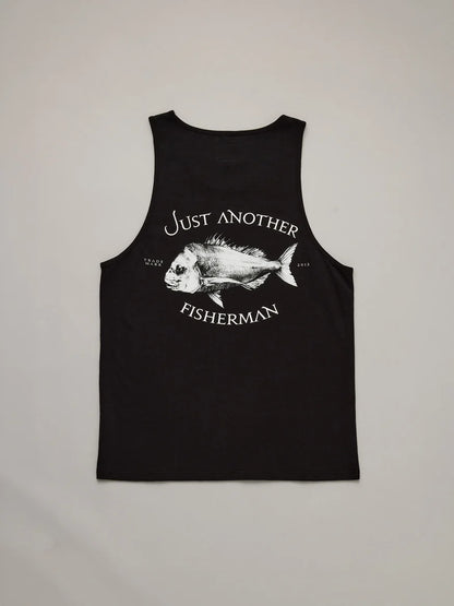 JUST ANOTHER FISHERMAN - SNAPPER SINGLET - BLACK