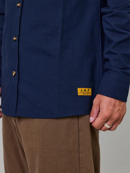 JUAT ANOTHER FISHERMAN - ANCHORAGE SHIRT - NAVY