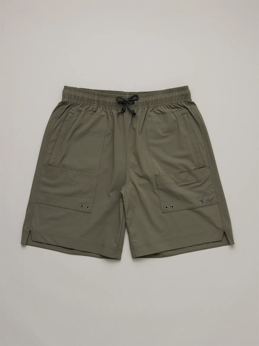JUST ANOTHER FISHERMAN - EXPLORER SHORTS - LIGHT KHAKI