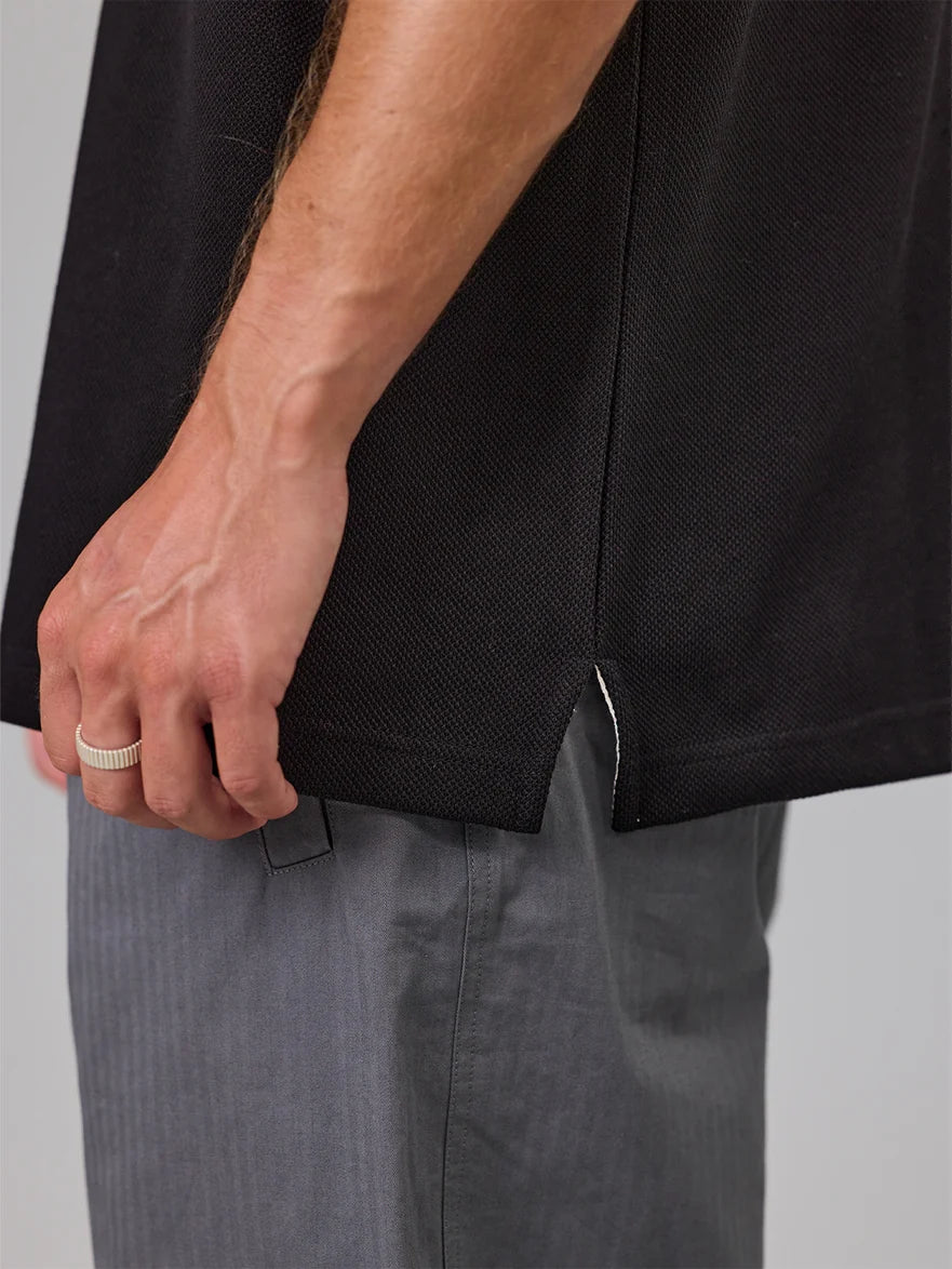 JUST ANOTHER FISHERMAN - PORTSIDE POLO - BLACK