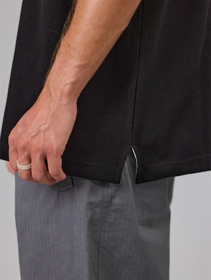 JUST ANOTHER FISHERMAN - PORTSIDE POLO - BLACK