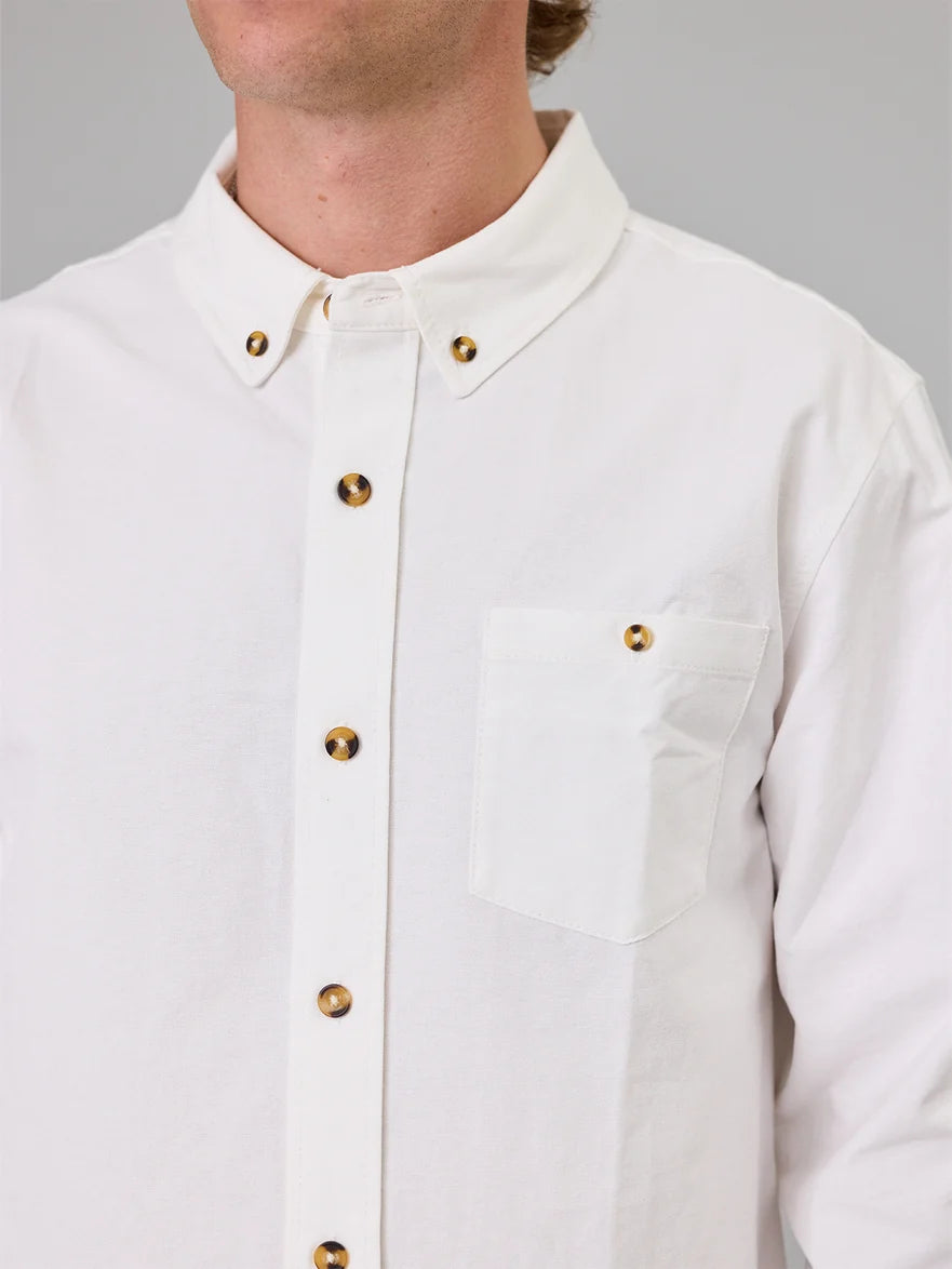 JUST ANOTHER FISHERMAN - ANCHORAGE SHIRT - WHITE