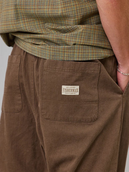 JUST ANOTHER FISHERMAN - DOCKYARD PANTS - BROWN