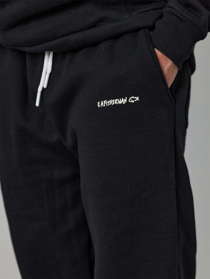 Just Another Fisherman - Stewart Trackpants - Black
