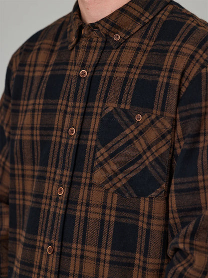 Just Another Fisherman - Boatyard Shirt - Brown Check
