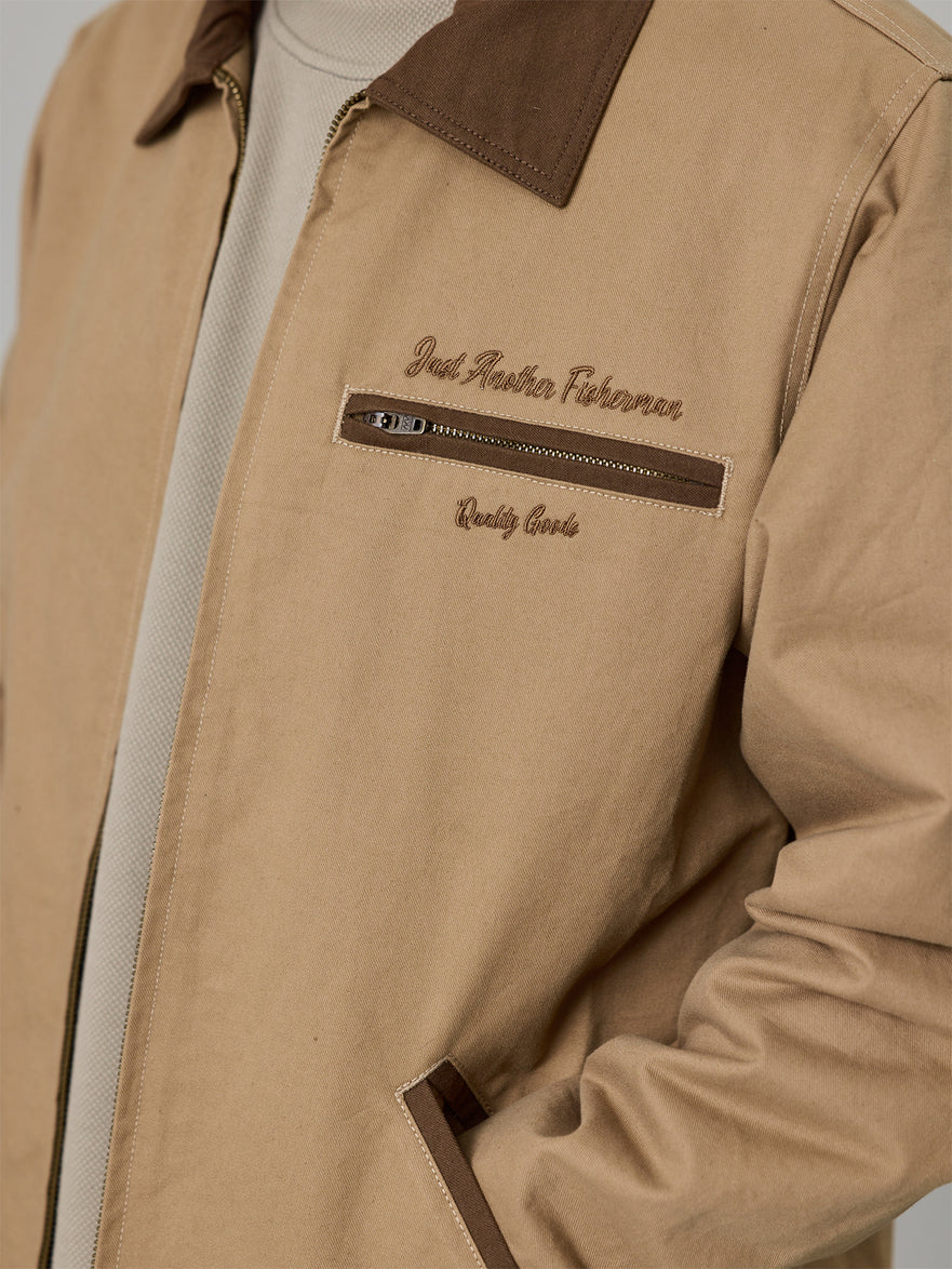 Just Another Fisherman - HELMSMANS JACKET - BEIGE/BROWN