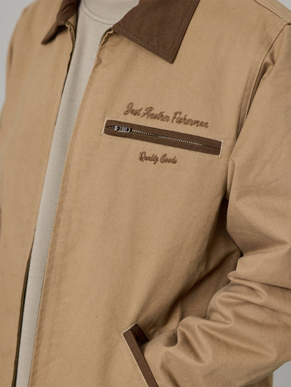 Just Another Fisherman - HELMSMANS JACKET - BEIGE/BROWN