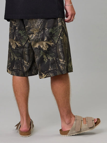 JUST ANOTHER FISHERMAN - SHIPYARD SHORTS - OAK CAMO