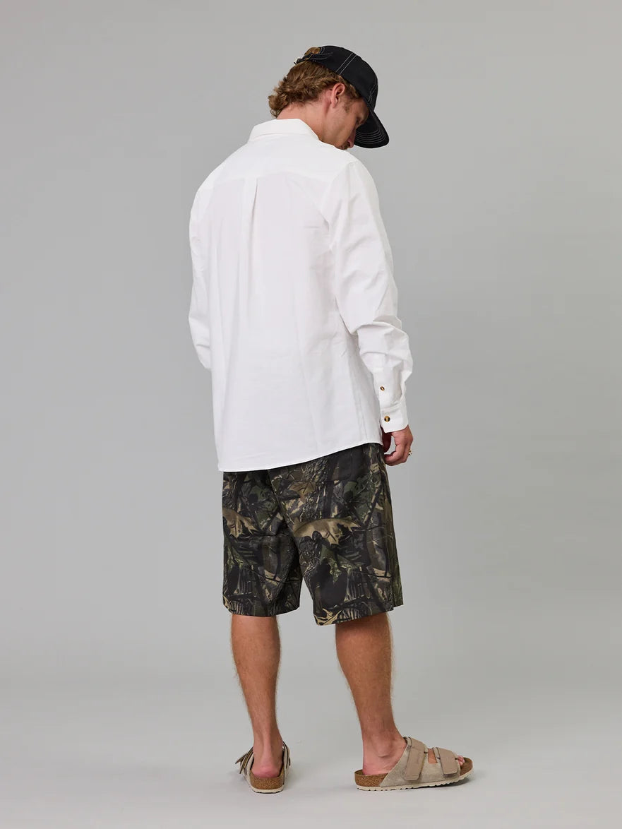 JUST ANOTHER FISHERMAN - ANCHORAGE SHIRT - WHITE