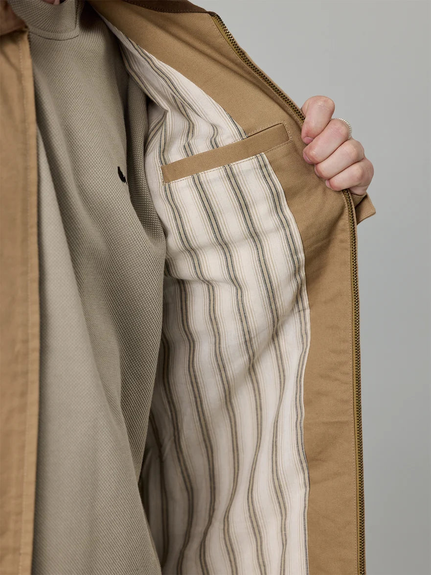 Just Another Fisherman - HELMSMANS JACKET - BEIGE/BROWN