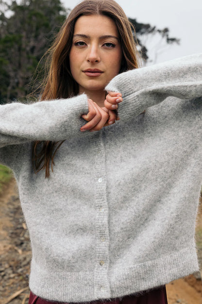 Remain - Tali Cardigan - Grey Marle