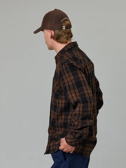 Just Another Fisherman - Boatyard Shirt - Brown Check