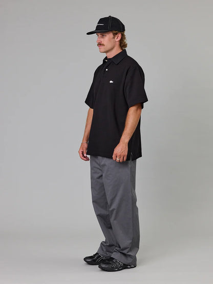 JUST ANOTHER FISHERMAN - PORTSIDE POLO - BLACK