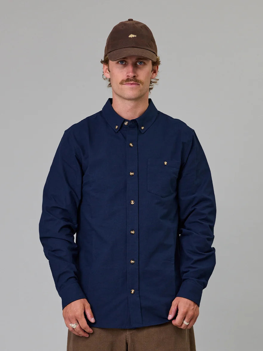 JUAT ANOTHER FISHERMAN - ANCHORAGE SHIRT - NAVY