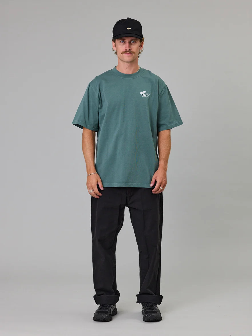 JUST ANOTHER FISHERMAN - CASTING HEAVY SHORE TEE - DUSK PINE