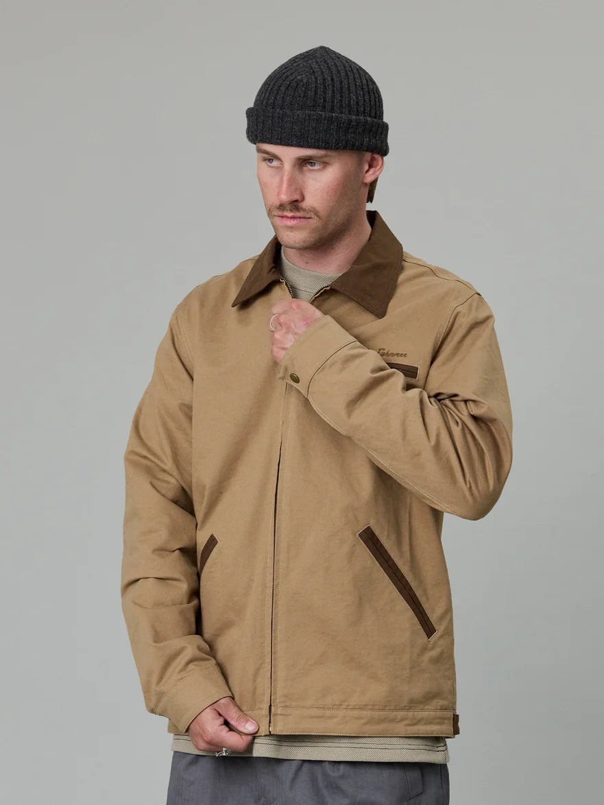 Just Another Fisherman - HELMSMANS JACKET - BEIGE/BROWN