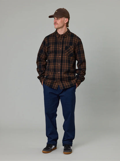 Just Another Fisherman - Boatyard Shirt - Brown Check