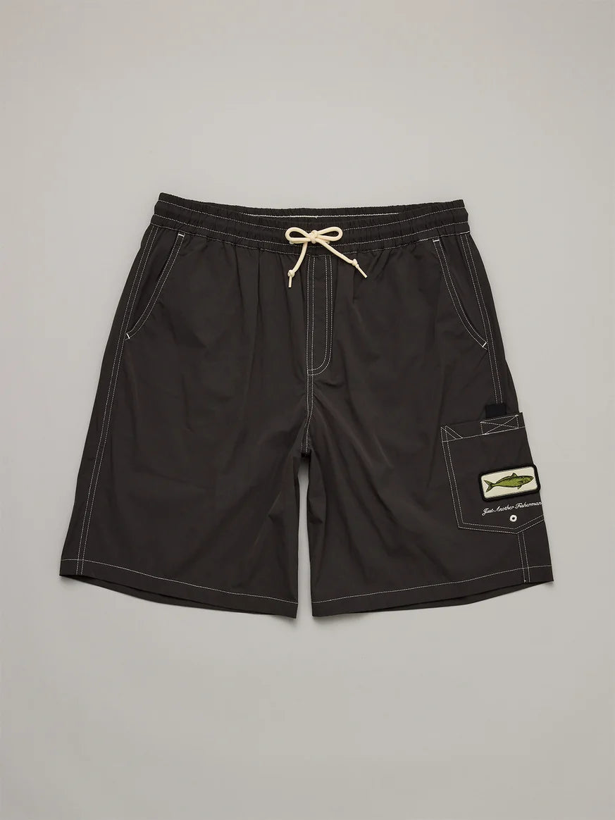 JUST ANOTHER FISHERMAN - KAHAWAI BOARDSHORTS - CHARCOAL