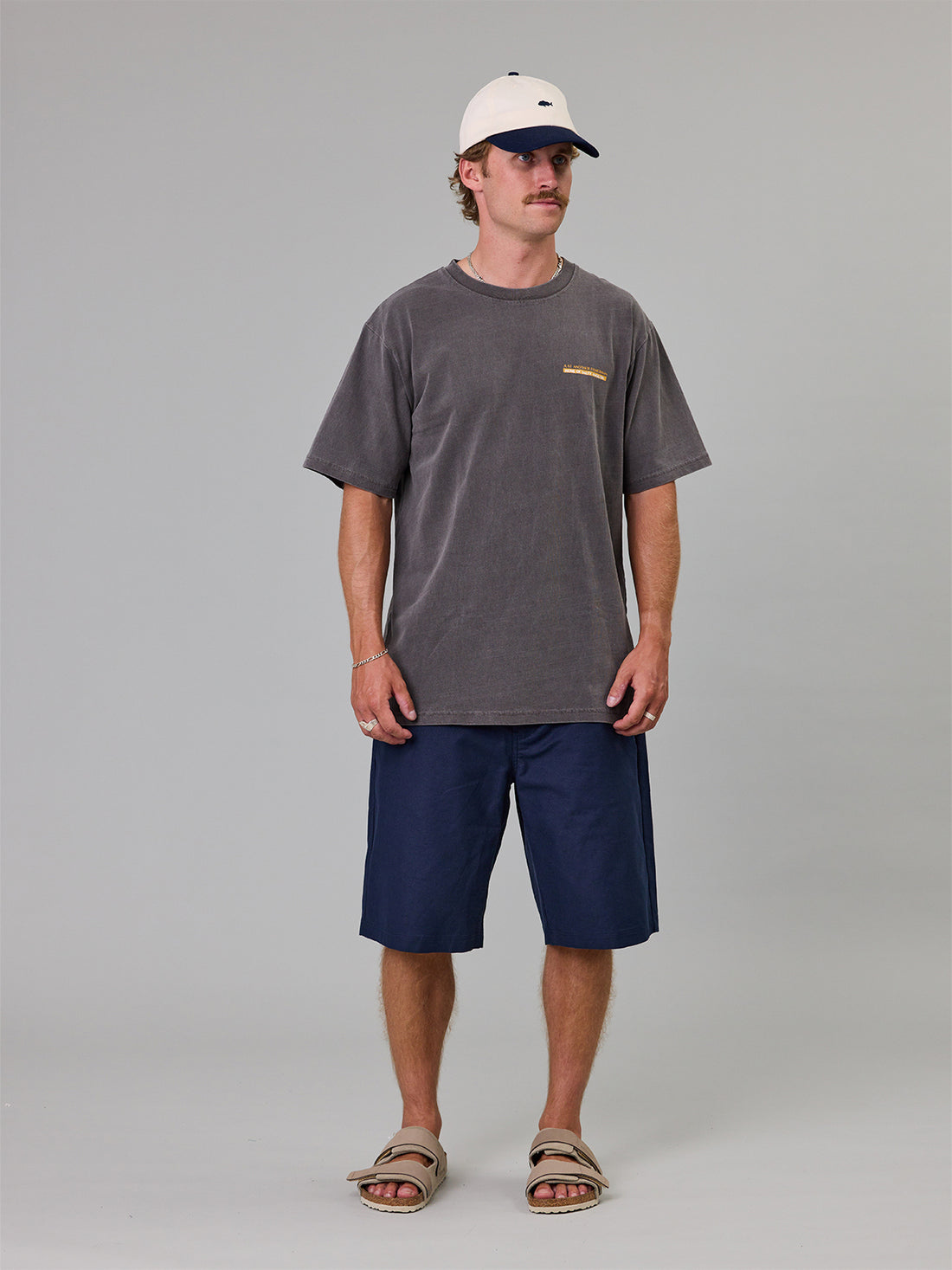 JUST ANOTHER FISHERMAN - SALTY ANGLERS SEA TEE - AGED BLACK