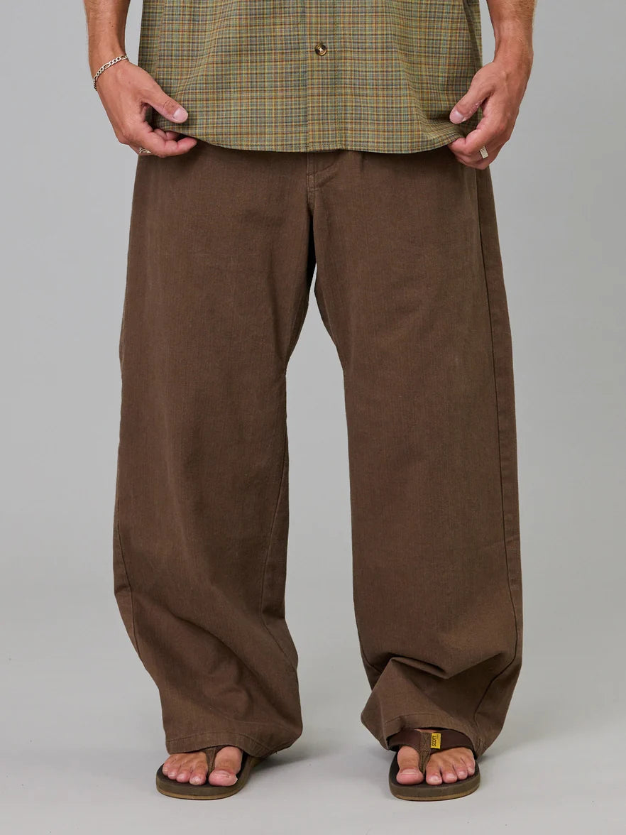 JUST ANOTHER FISHERMAN - DOCKYARD PANTS - BROWN