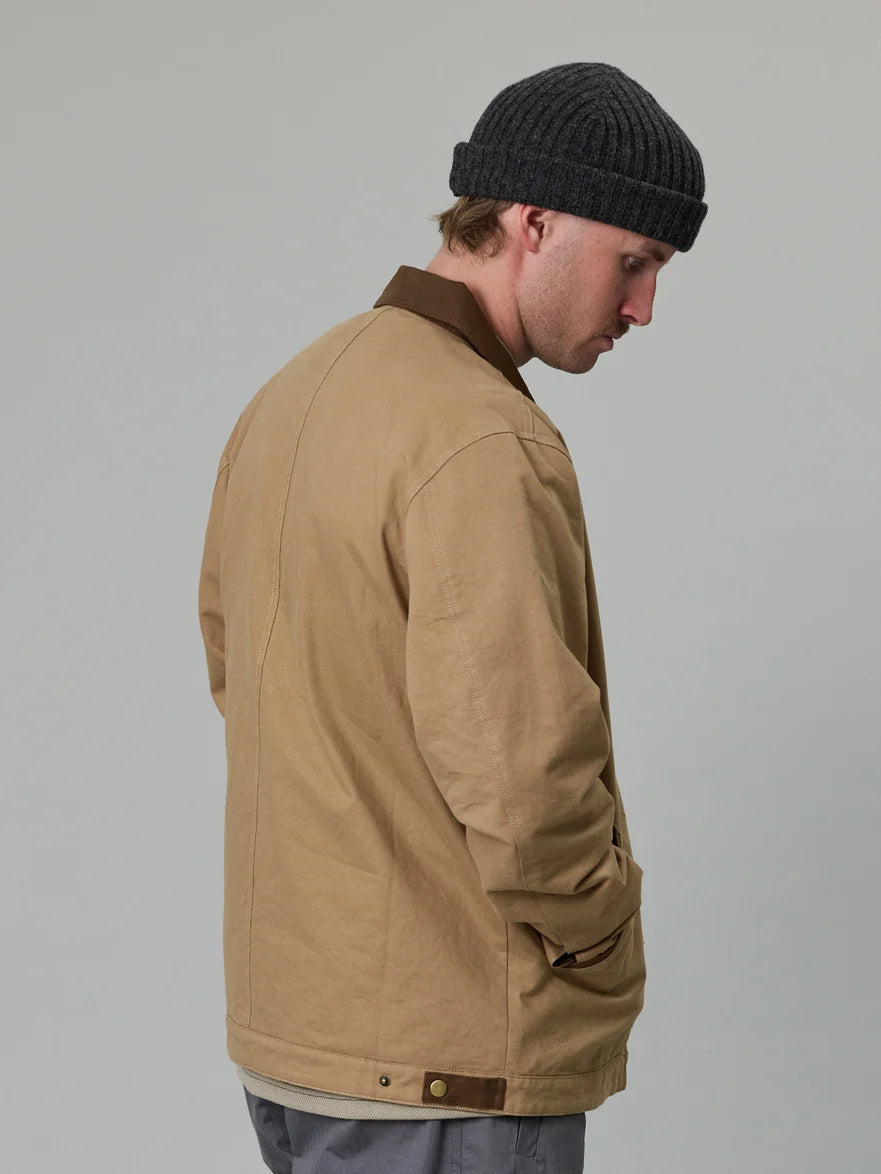 Just Another Fisherman - HELMSMANS JACKET - BEIGE/BROWN