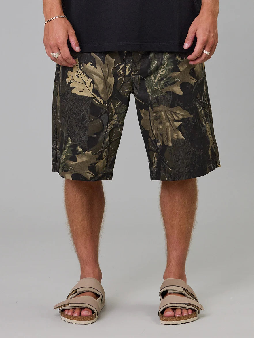 JUST ANOTHER FISHERMAN - SHIPYARD SHORTS - OAK CAMO