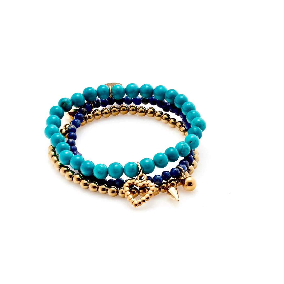 SILK &amp; STEEL - Riviera Sand Bracelet Stack Blue