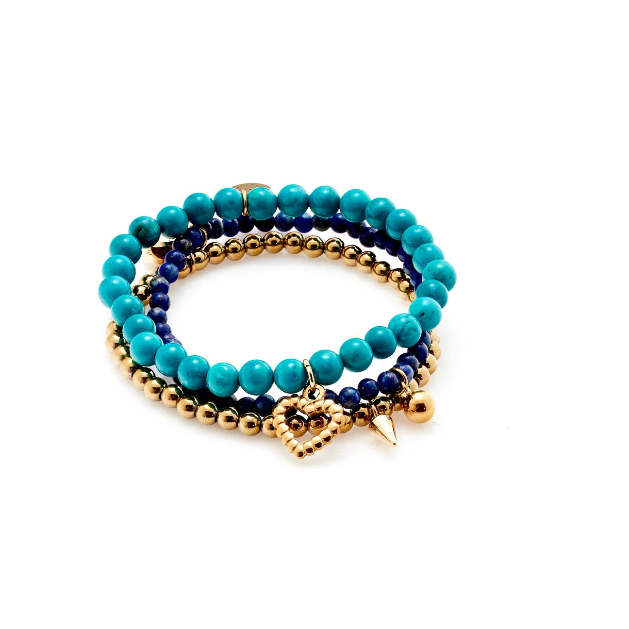 SILK &amp; STEEL - Riviera Sand Bracelet Stack Blue