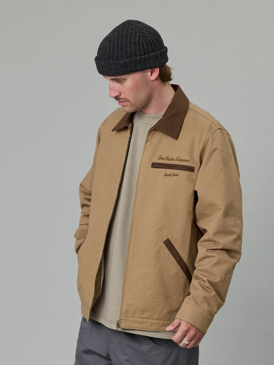 Just Another Fisherman - HELMSMANS JACKET - BEIGE/BROWN