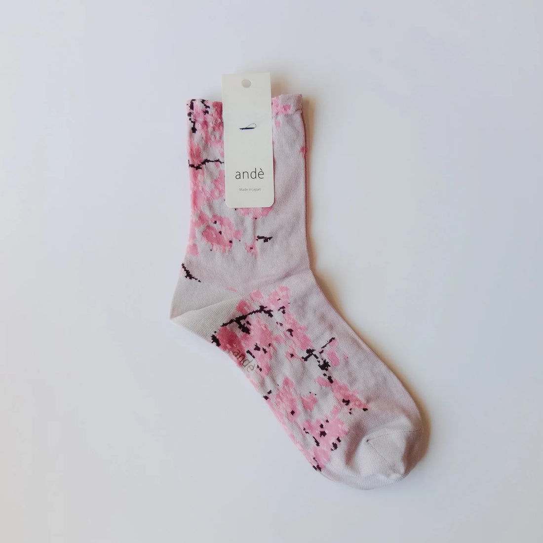 Naibu - Blossom High Gauge Crew Sock