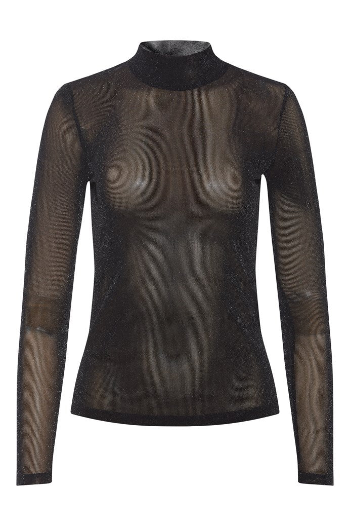 Rue de Femme - Mesh Roll Neck Top