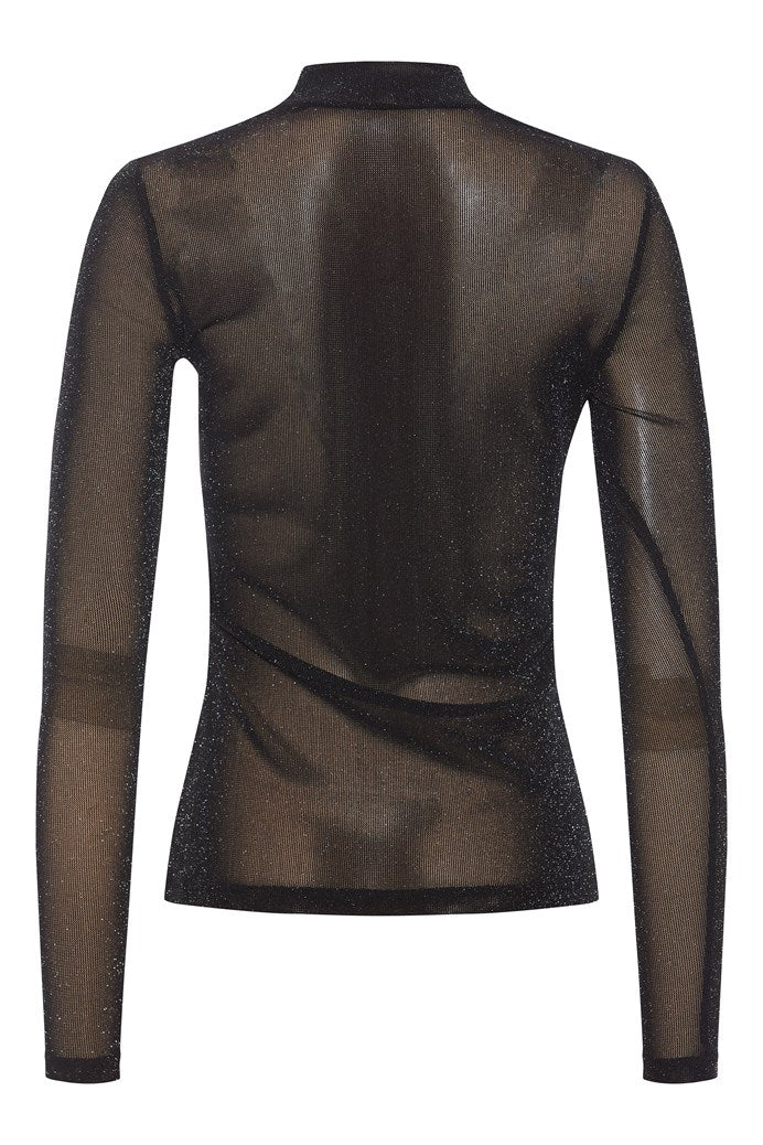 Rue de Femme - Mesh Roll Neck Top