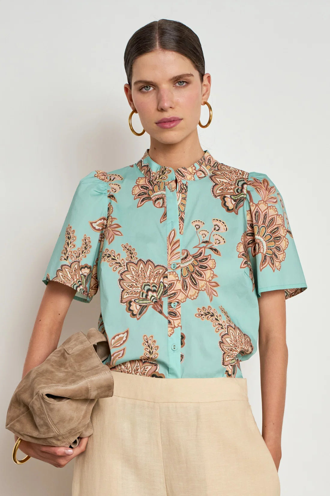 Zoe Kratzmann - Hail Top - Mint Kgari