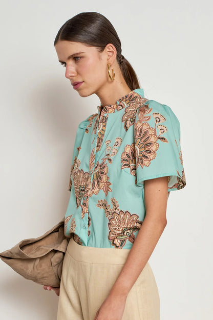 Zoe Kratzmann - Hail Top - Mint Kgari