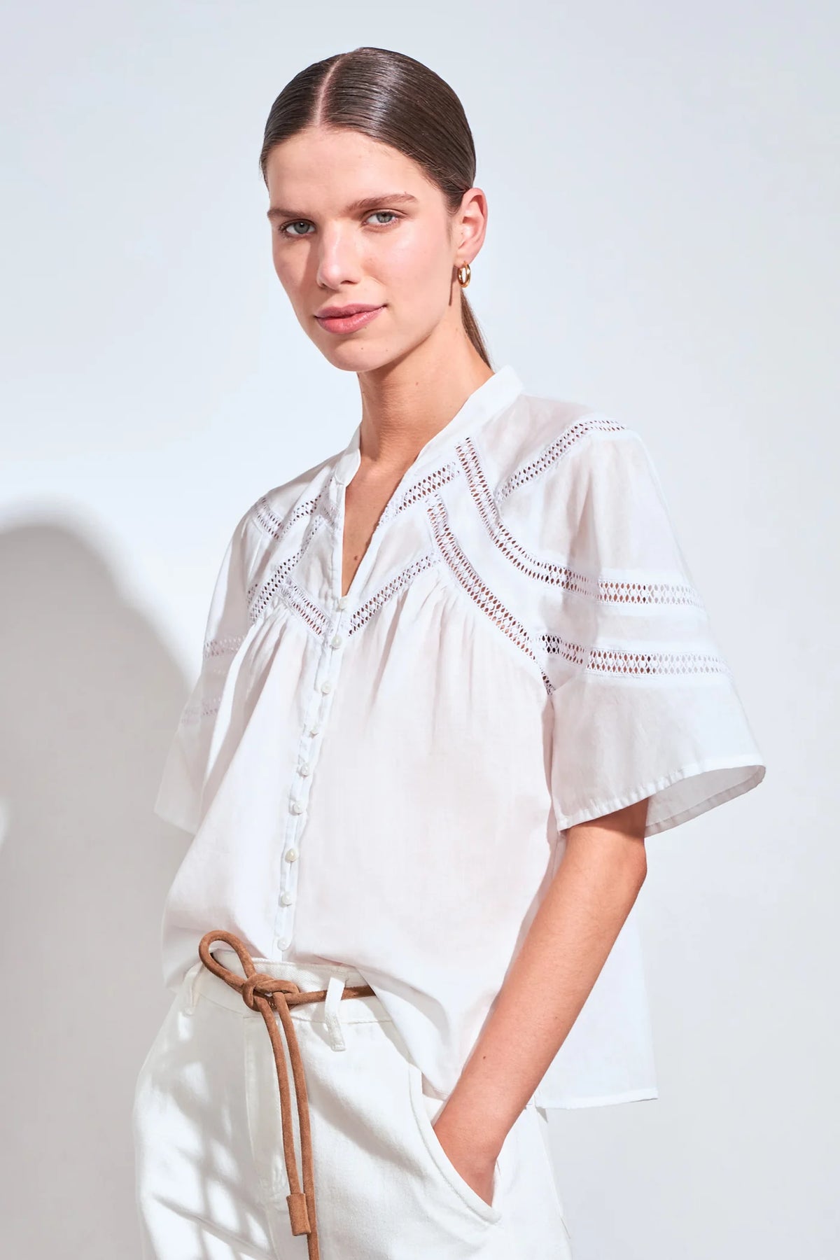 ZOE KRATZMANN - PULSE TOP - PORCELAIN